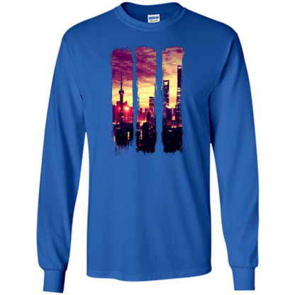 Sunset City T-shirt Royal