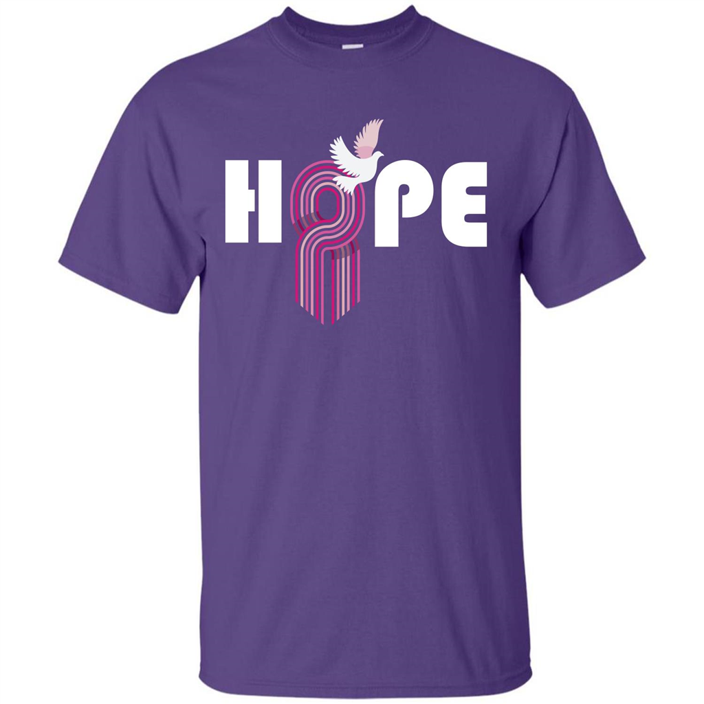 Cancer Awareness T-shirt Hope Purple