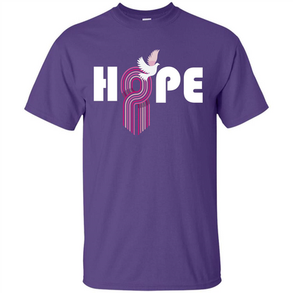 Cancer Awareness T-shirt Hope Purple