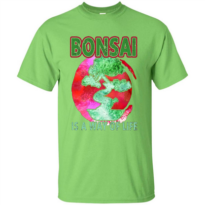 Bonsai T-shirts - Love Bonsai Of Life T-shirt Lime