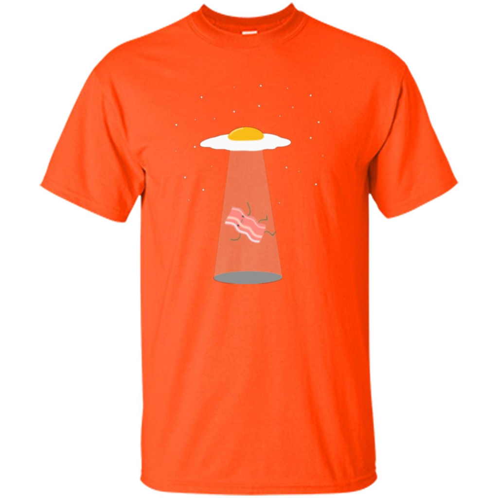 Cute Funny Bacon And Eggs UFO Orange