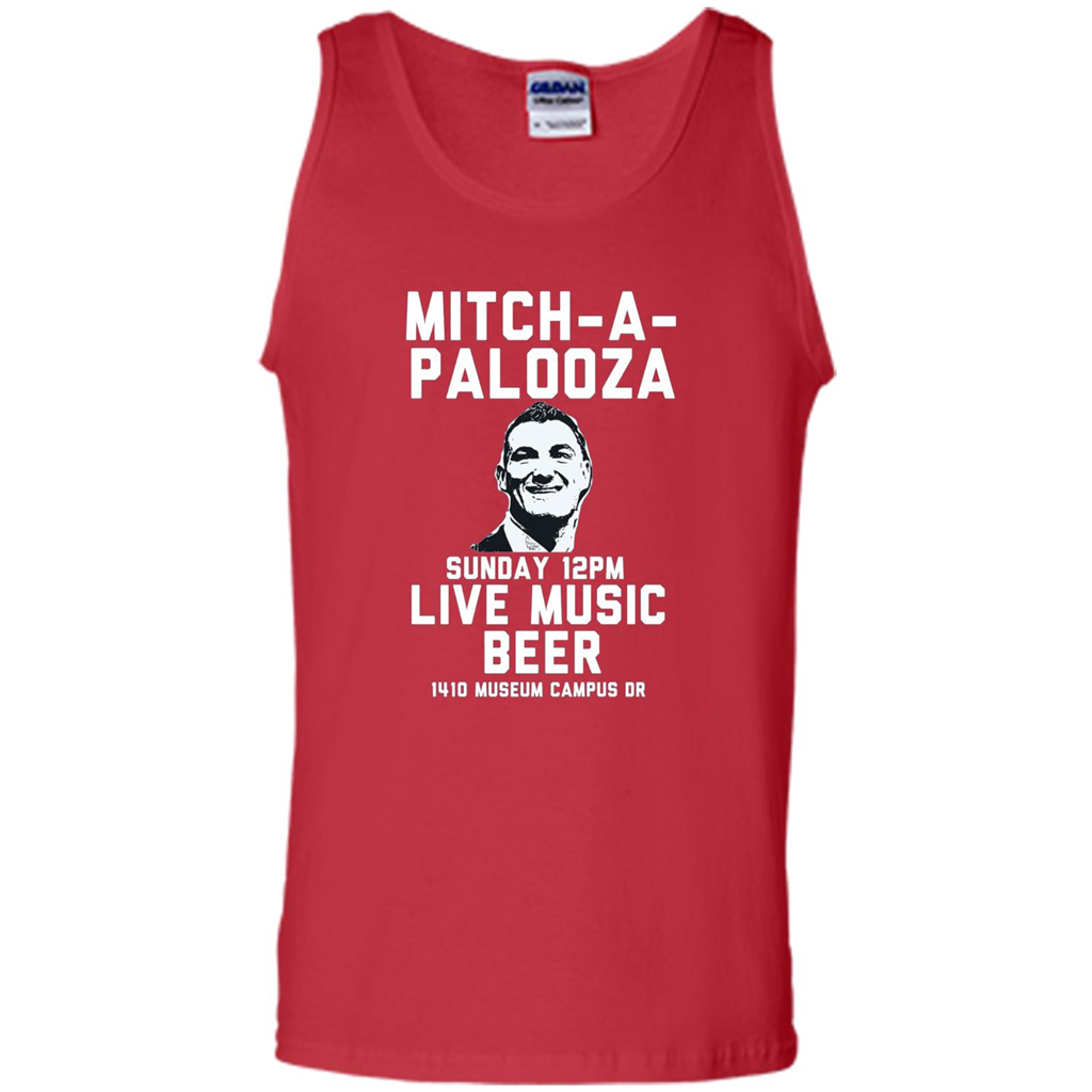 Mitch-a-palooza Live Music Beer T-shirt Red