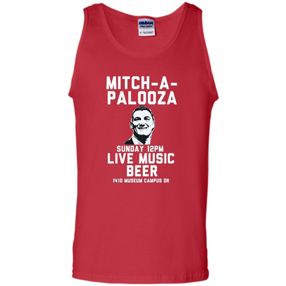 Mitch-a-palooza Live Music Beer T-shirt Red