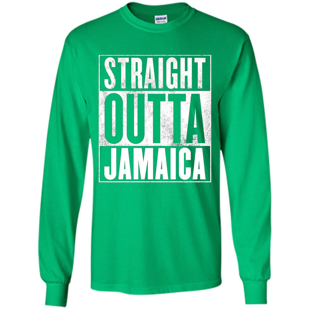 Jamaica T-Shirt - Straight Outta Jamaica T-shirt Irish Green
