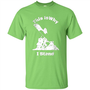 Military T-Shirt This Is Why I Stand