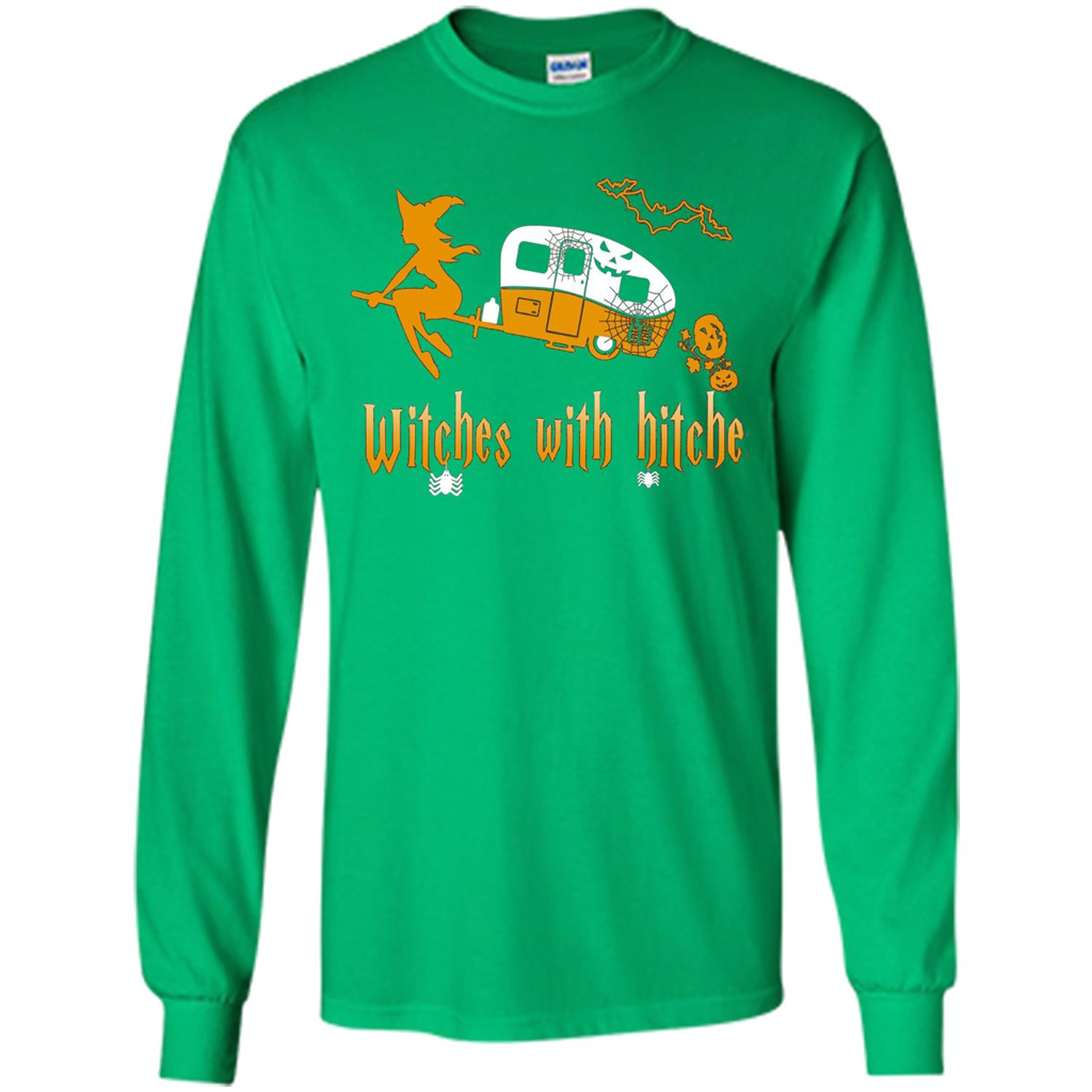 Halloween T-shirt Witches With Hitches T-shirt Irish Green