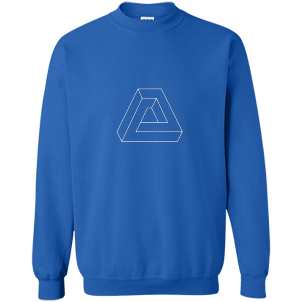 Optical Illusion - Impossible Figure T-shirt Royal