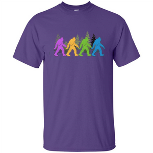 Color Bigfoot Yeti Sasquatch T-Shirt