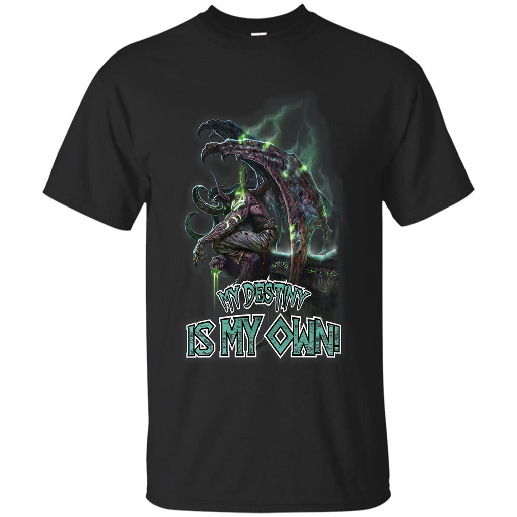 World of Warcraft T-shirt My Destiny Is My Own T-shirt Black