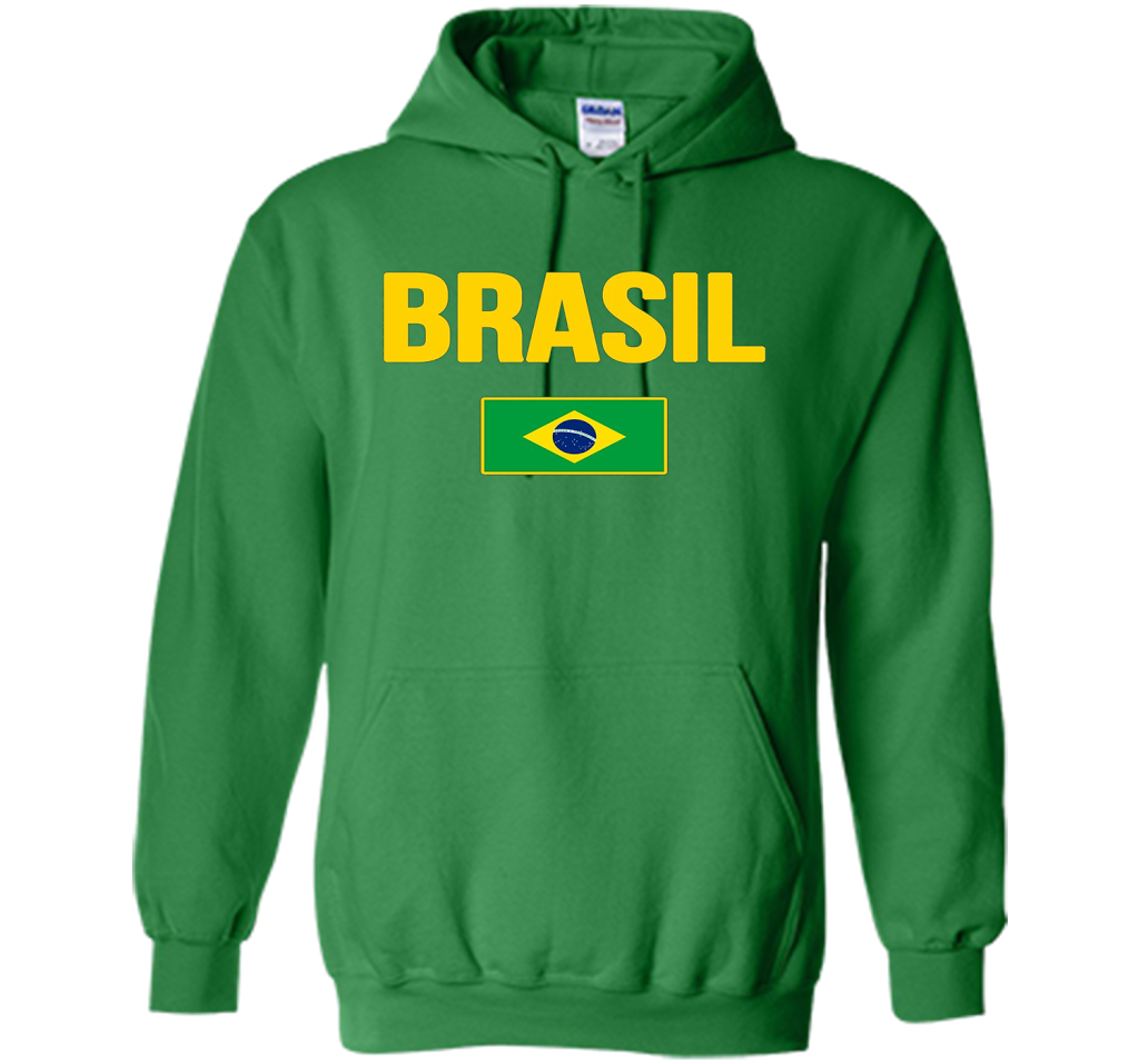 BRASIL T-shirt Brazilian National Country Flag Tee Camiseta cool shirt Irish Green