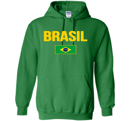 BRASIL T-shirt Brazilian National Country Flag Tee Camiseta cool shirt Irish Green