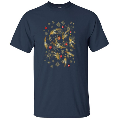 Xmas Merry Christmas Happy New Year T-shirt Navy