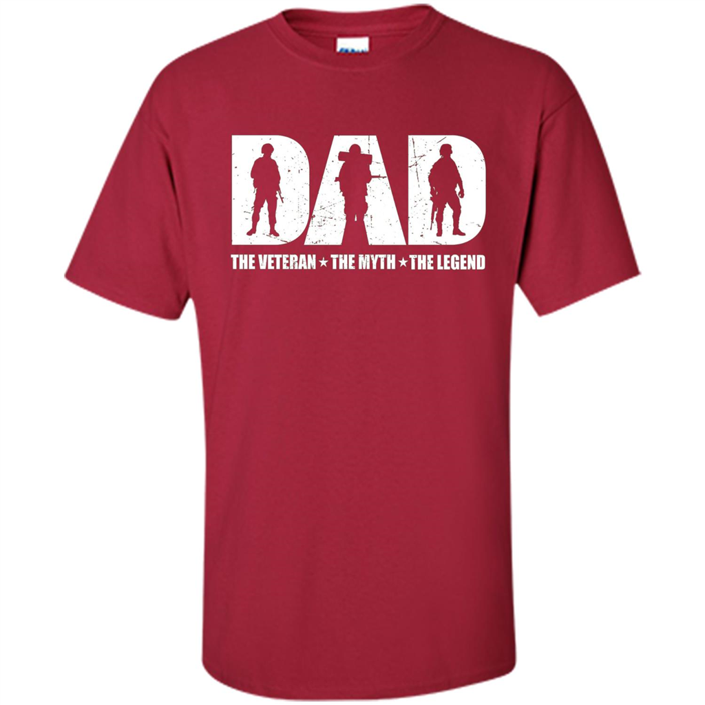 Fathers Day T-shirt The Veteran. The Myth. The Legend Cardinal
