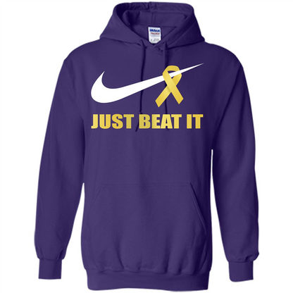 Cancer Awareness T-shirt Just Beat It T-shirt Purple