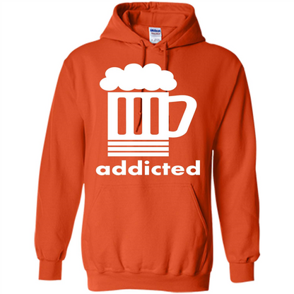 Beer T-shirt Addicted To Beer Orange
