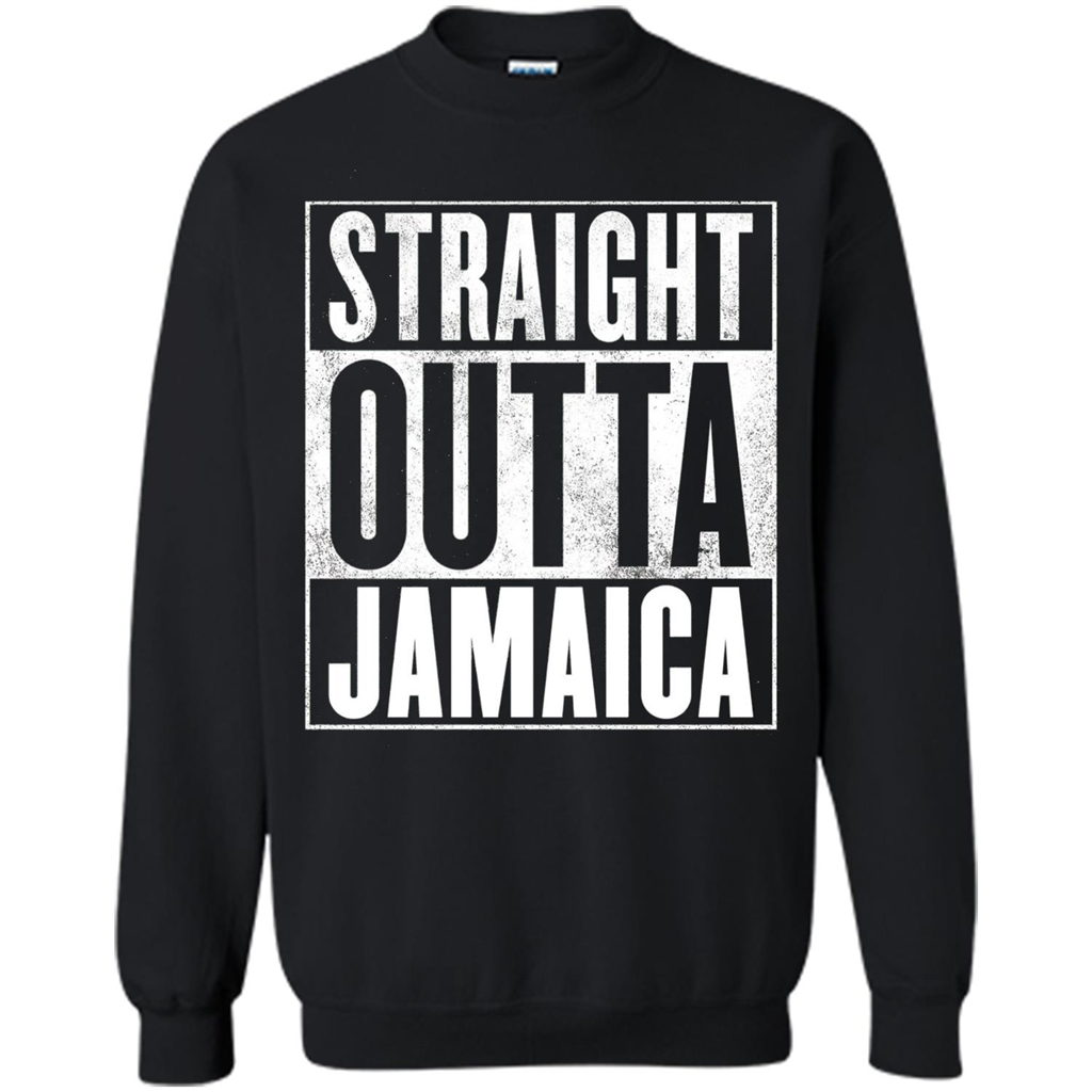 Jamaica T-Shirt - Straight Outta Jamaica T-shirt Black