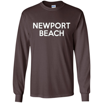 Newport Beach - California T-shirt Dark Chocolate