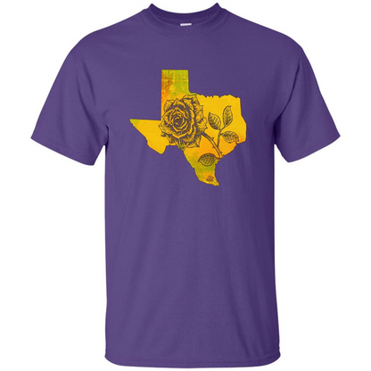 Yellow Rose Of Texas T-Shirt Purple