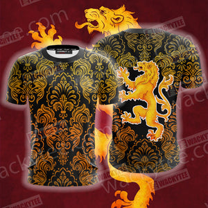 House Lannister Lion Game Of Thrones Unisex 3D T-shirt