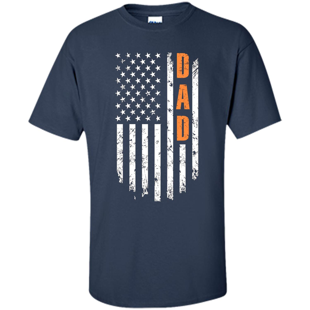Fathers Day T-shirt American Flag Navy