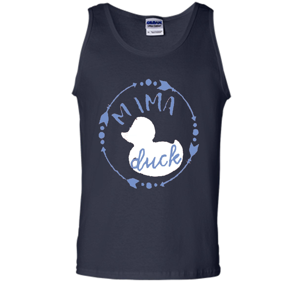 Women's Mama Duck TShirt, Mama Duck Plaid Shirt, Matching Fa shirt Navy