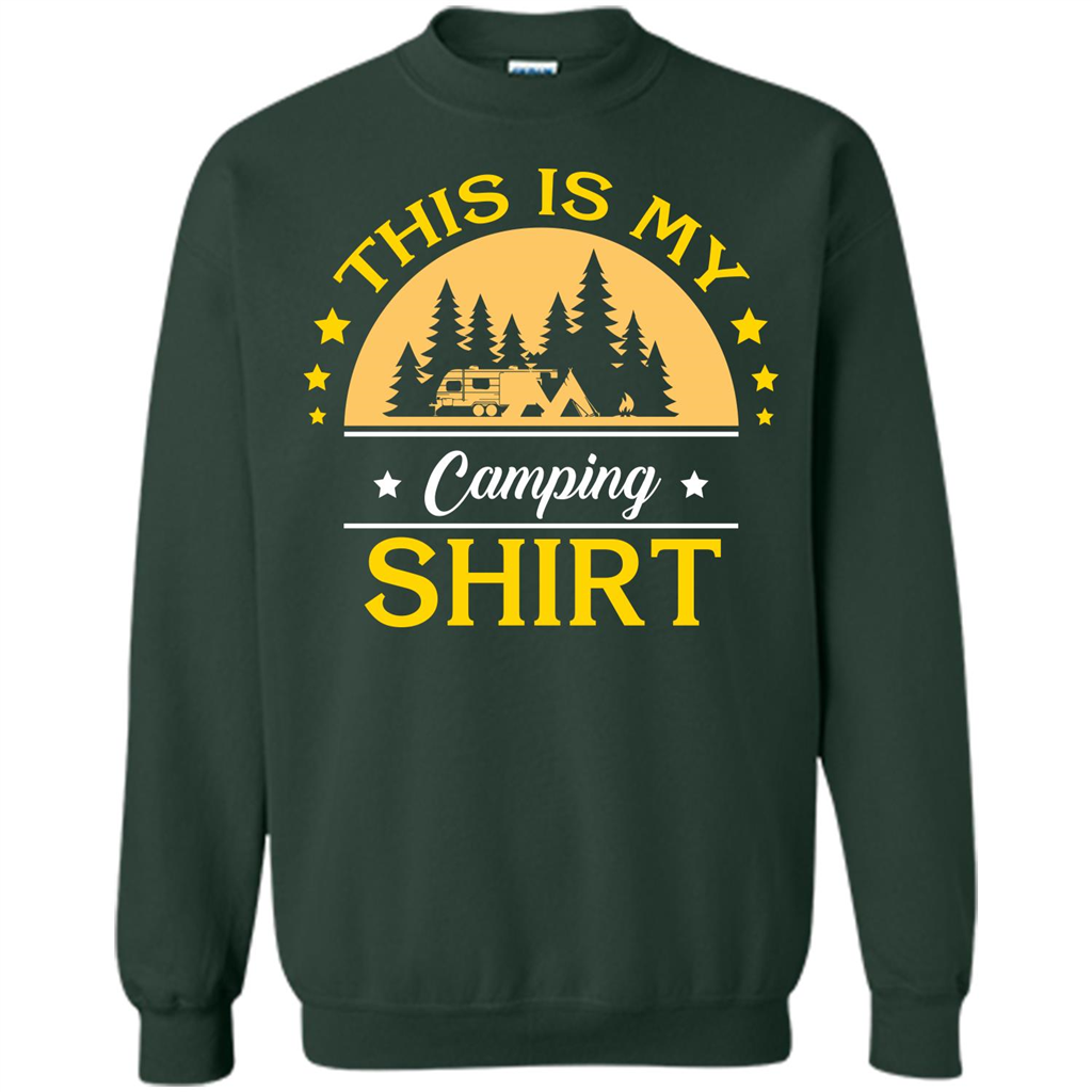 Camping T-shirt This Is My Camping Shirt T-shirt Forest Green