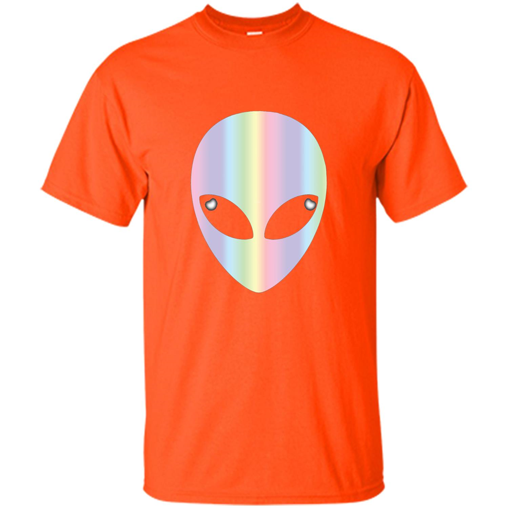 Alien Head T-shirt Orange