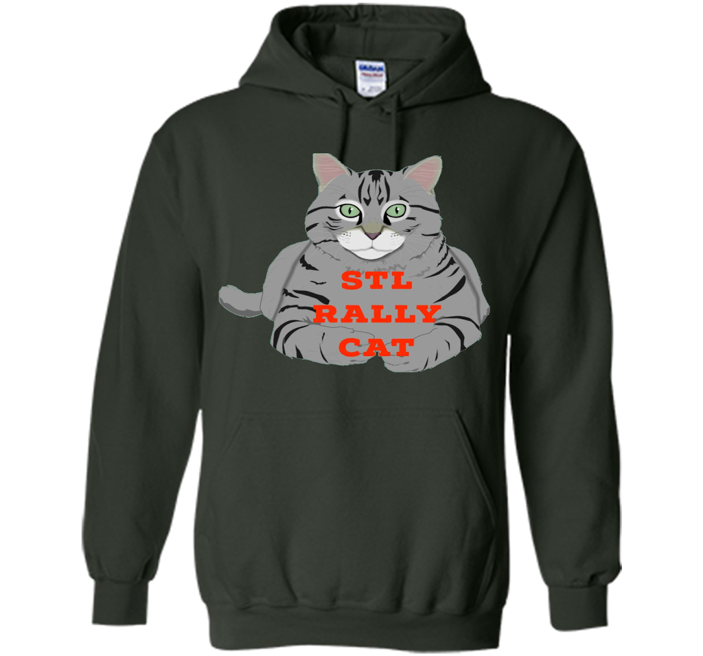 St. Louis Rally Cat T-Shirt t-shirt Forest Green