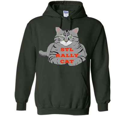St. Louis Rally Cat T-Shirt t-shirt Forest Green