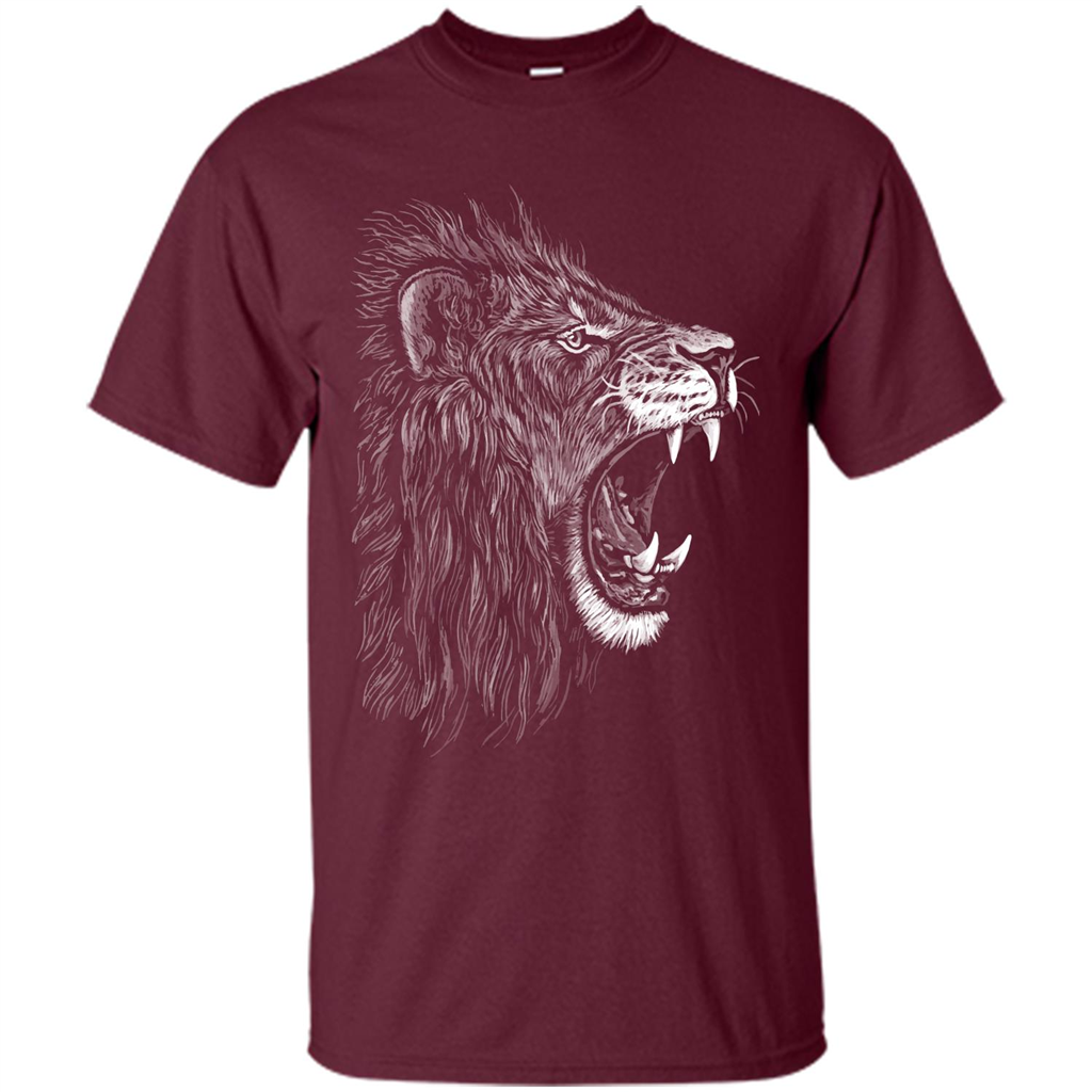 Fearless Tiger T-shirt Maroon
