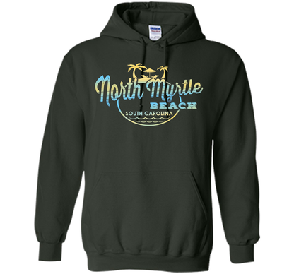 north myrtle South Carolina beach tshirt cool shirt Forest Green