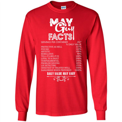 May Guy Facts T-shirt Red