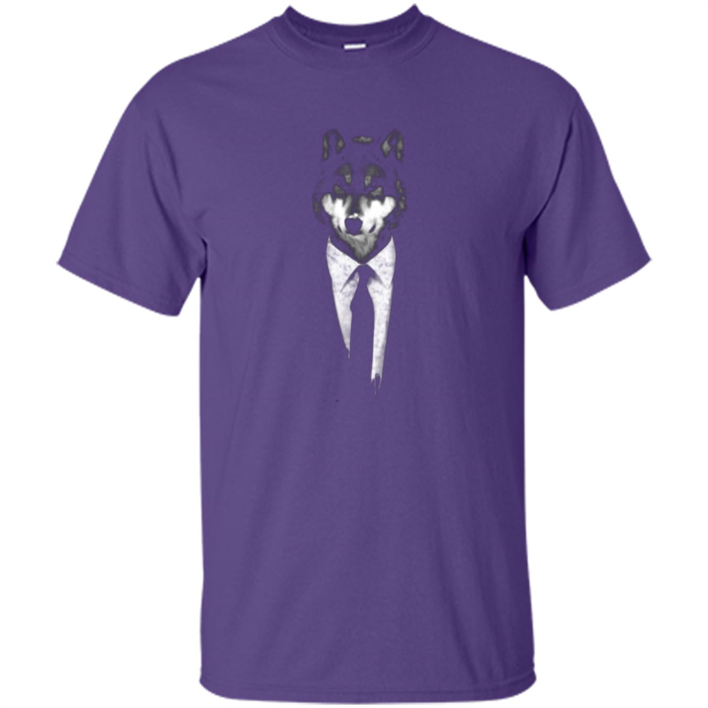 Mr Wolf T-shirt Purple