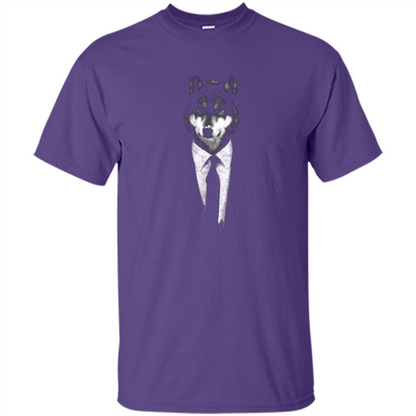 Mr Wolf T-shirt Purple