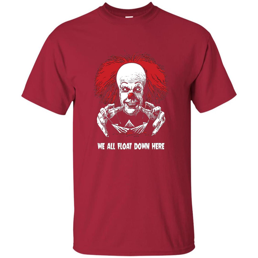 Red Balloon We All Float Down Here T-shirt Horror Halloween T-shirt Cardinal