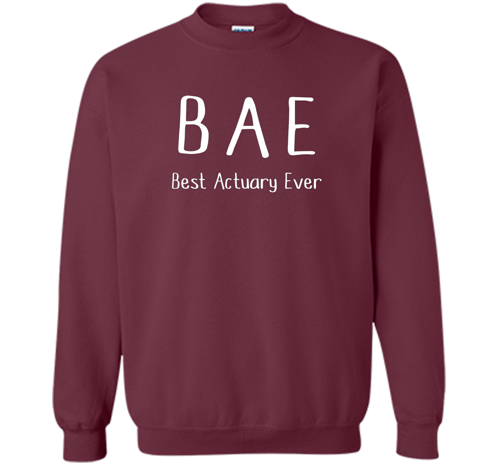BAE Best Actuary Ever Tshirt funny work job humor shirt shirt Maroon