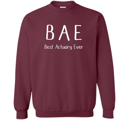 BAE Best Actuary Ever Tshirt funny work job humor shirt shirt Maroon
