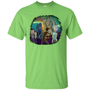 Doctorwho Vs Rick And Morty T-shirt