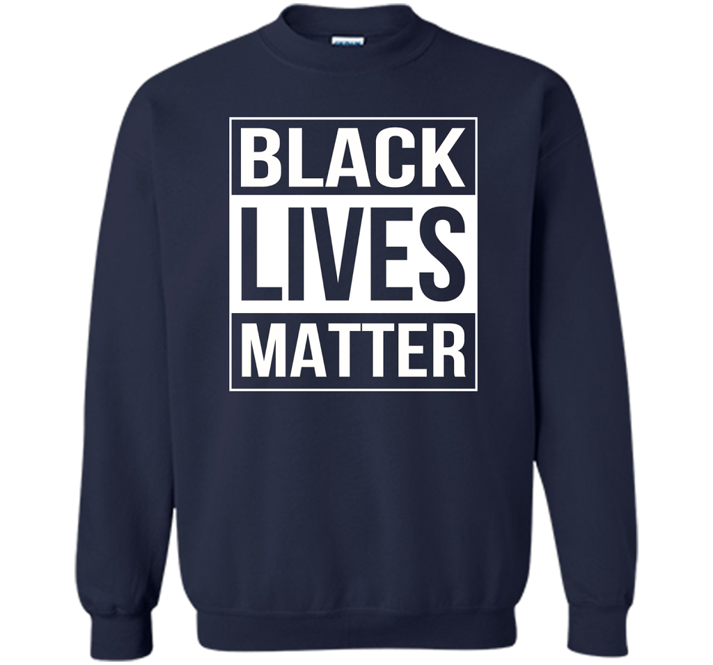 Black Lives Matter Political Protest T-Shirt shirt Navy