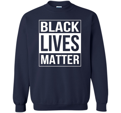 Black Lives Matter Political Protest T-Shirt shirt Navy