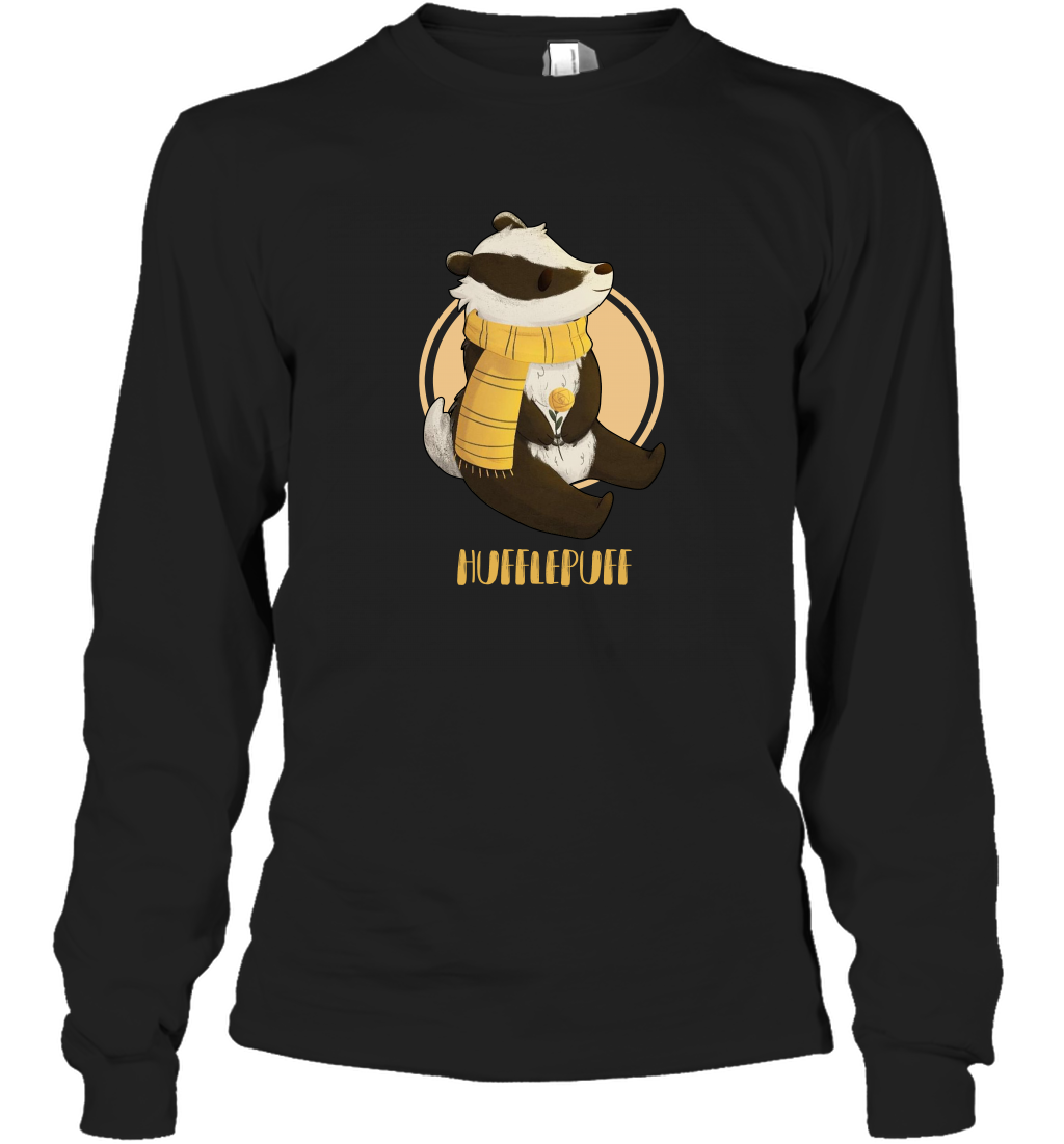 Badgers Hufflepuff House HP Long Sleeve T-Shirt Long Sleeve T-Shirt Black