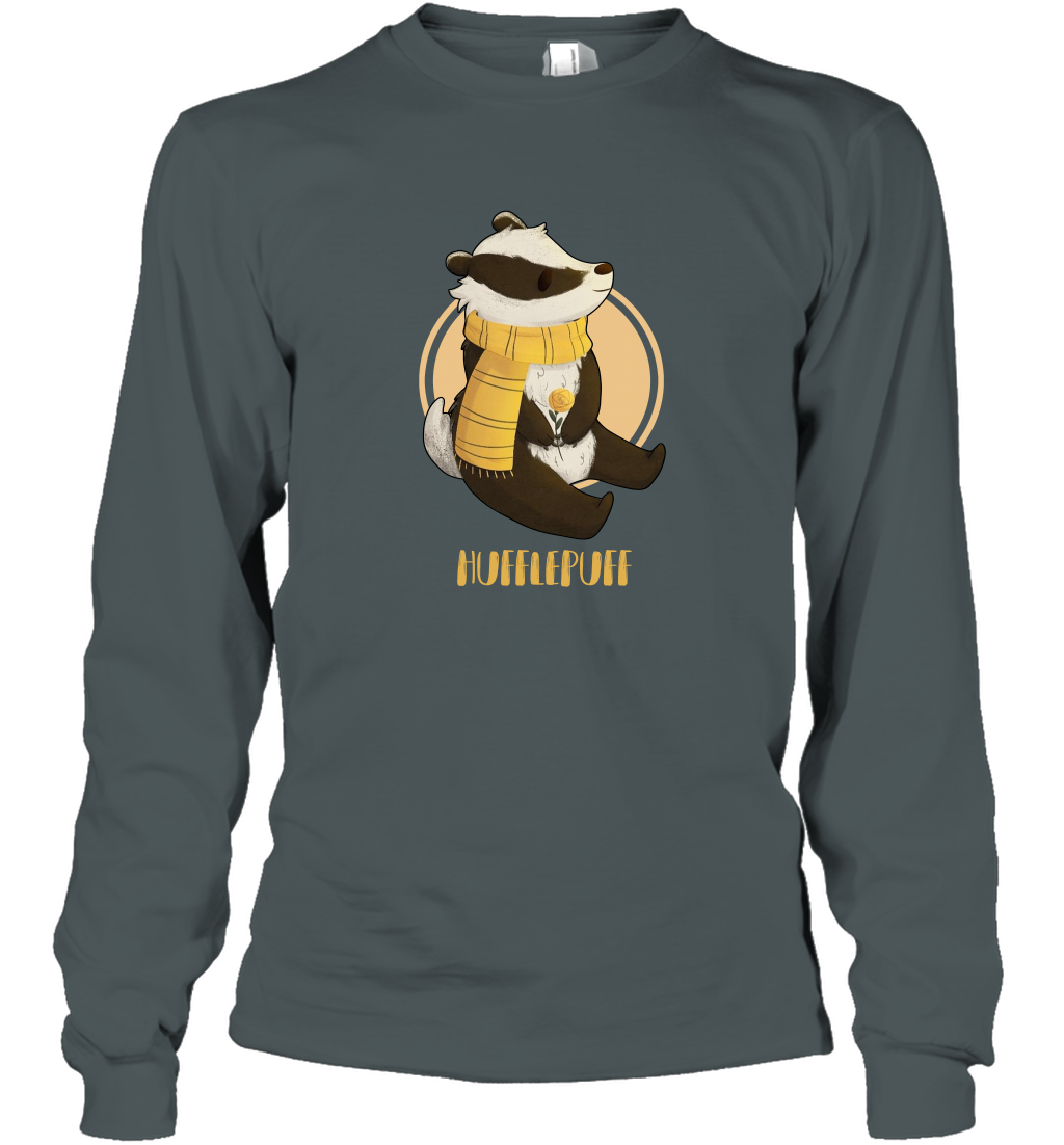 Badgers Hufflepuff House HP Long Sleeve T-Shirt Long Sleeve T-Shirt Dark Heather