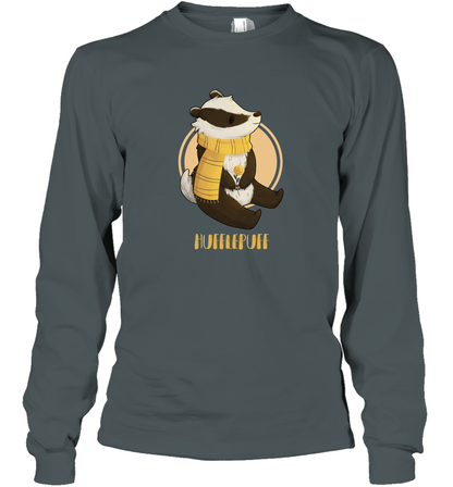 Badgers Hufflepuff House HP Long Sleeve T-Shirt Long Sleeve T-Shirt Dark Heather
