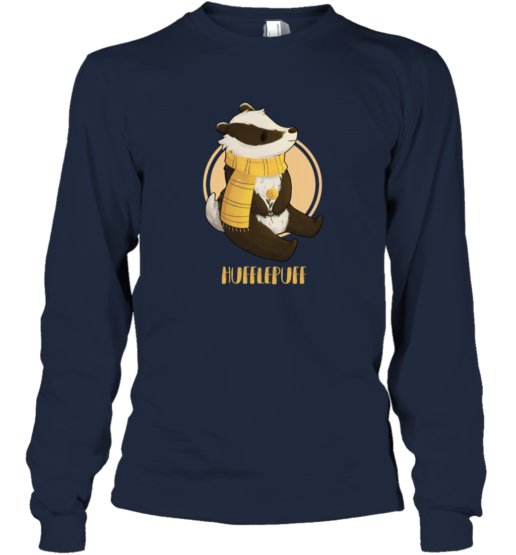 Badgers Hufflepuff House HP Long Sleeve T-Shirt Long Sleeve T-Shirt Navy