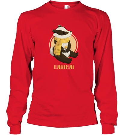 Badgers Hufflepuff House HP Long Sleeve T-Shirt Long Sleeve T-Shirt Red
