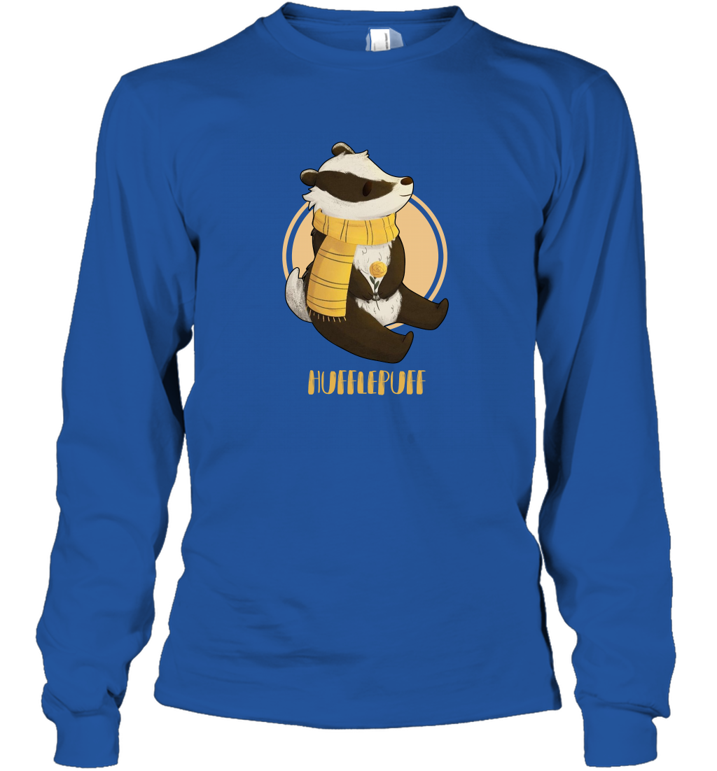 Badgers Hufflepuff House HP Long Sleeve T-Shirt Long Sleeve T-Shirt Royal