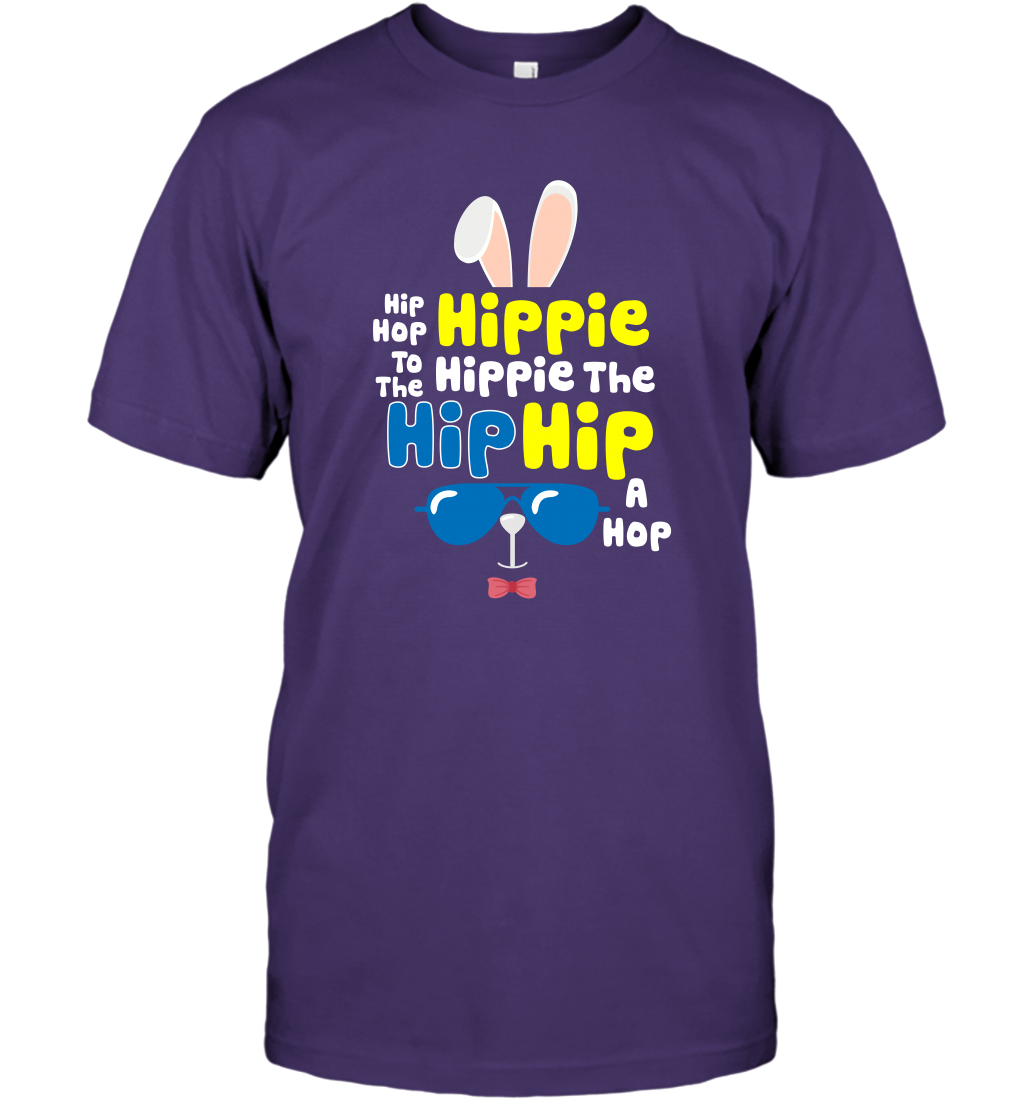 Hip Hop To The Hippie Easter Day Shirt T-Shirt T-Shirt Purple