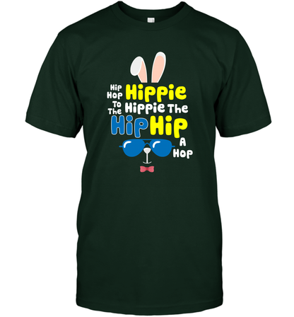 Hip Hop To The Hippie Easter Day Shirt T-Shirt T-Shirt Forest Green