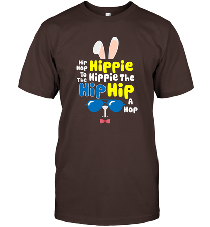 Hip Hop To The Hippie Easter Day Shirt T-Shirt T-Shirt Dark Chocolate