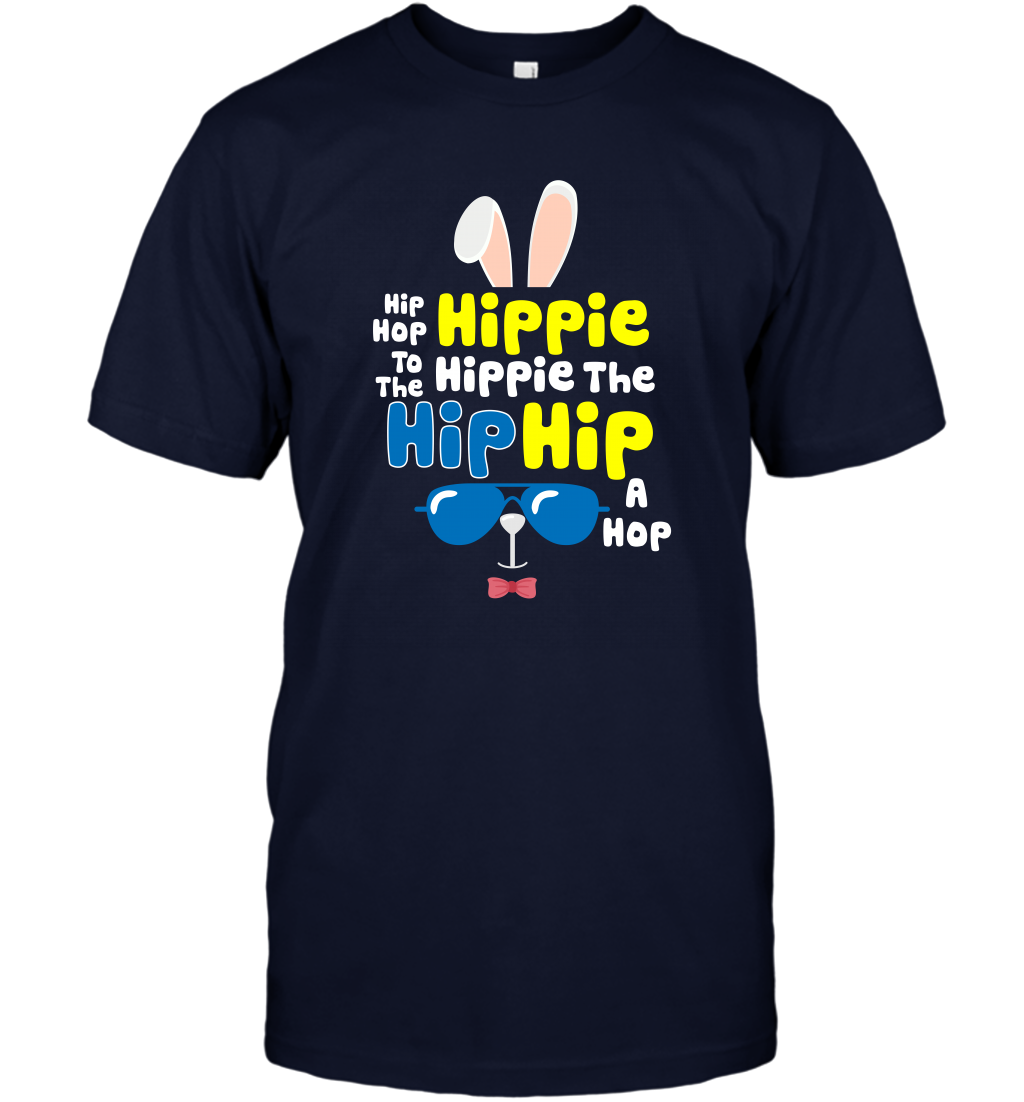 Hip Hop To The Hippie Easter Day Shirt T-Shirt T-Shirt Navy